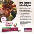Sie sehen eine Packung Montmorency-Sauerkirsch Kapseln – hochdosierter Extrakt – 55.000 mg pro Tagesdosis, Produktbild: 03 Montmorency-Sauerkirsch Kapseln – hochdosierter Extrakt – 55.000 mg pro Tagesdosis, A-Nr.: 4753908 - 03