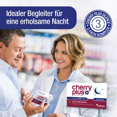 Sie sehen eine Packung Montmorency-Sauerkirsch Kapseln – mit Ashwaganda, Magnesium, Zink und Vitamin B6, Produktbild: 02 Montmorency-Sauerkirsch Kapseln – mit Ashwaganda, Magnesium, Zink und Vitamin B6, A-Nr.: 4753995 - 02