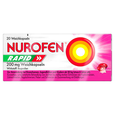 Nurofen Rapid 200 mg Weichkapseln, A-Nr.: 4975916 - 01