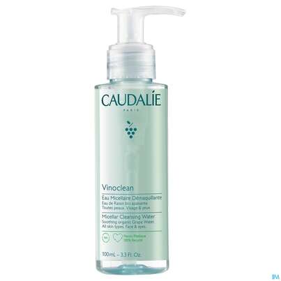 Sie sehen eine Packung Caudalie Vinoclean Reinigungswasser Mizellar 100ml, Produktbild: 02 Caudalie Vinoclean Reinigungswasser Mizellar 100ml, A-Nr.: 5413706 - 02