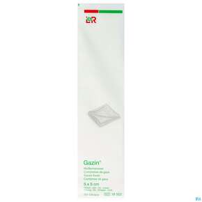 Mullkompressen Gazin Baumw.17faedig Unsteril 16fach 5x 5cm 100st, A-Nr.: 2384915 - 01