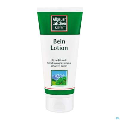 Sie sehen eine Packung Allgäuer Latschenkiefer Bein Lotion 200ml, Produktbild: 02 Allgäuer Latschenkiefer Bein Lotion 200ml, A-Nr.: 1436461 - 02