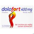 Sie sehen eine Packung Dolofort Filmtabl 400mg 20st, Produktbild: 01 Dolofort Filmtabl 400mg 20st, A-Nr.: 1347651 - 01