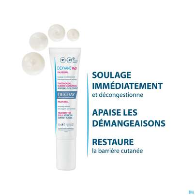 Sie sehen eine Packung Ducray Dexyane Med Creme Augenlid Neu 15ml, Produktbild: 15 Ducray Dexyane Med Creme Augenlid Neu 15ml, A-Nr.: 5659703 - 15