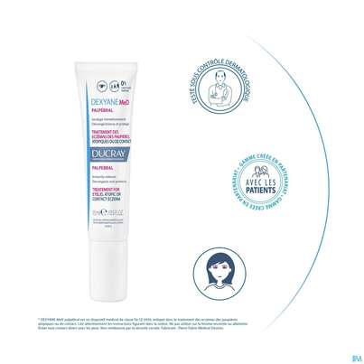 Sie sehen eine Packung Ducray Dexyane Med Creme Augenlid Neu 15ml, Produktbild: 16 Ducray Dexyane Med Creme Augenlid Neu 15ml, A-Nr.: 5659703 - 16