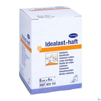 Elastische Binden Idealast/haft Kohaesiv Weiss 4mx 8cm 1st, A-Nr.: 1457517 - 03