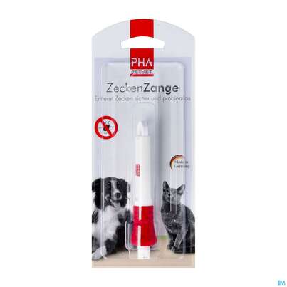 Sie sehen eine Packung Veterinaerprodukte Pha Zeckenzange F Hund +katz 1st, Produktbild: 02 Veterinaerprodukte Pha Zeckenzange F Hund +katz 1st, A-Nr.: 4234812 - 02