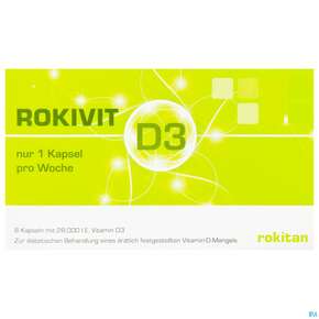 Vitamin D3 Kapseln 28000ie Rokivit D3 8st, A-Nr.: 4581198 - 01