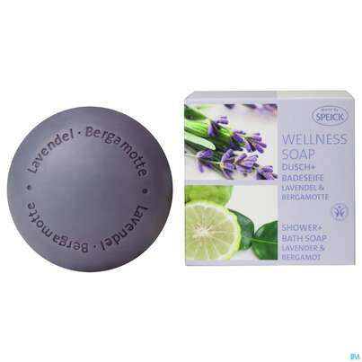 Sie sehen eine Packung Seifen Speick Wellness Soap Lavendel +bergamotte Nr 61 200g, Produktbild: 02 Seifen Speick Wellness Soap Lavendel +bergamotte Nr 61 200g, A-Nr.: 4196891 - 02