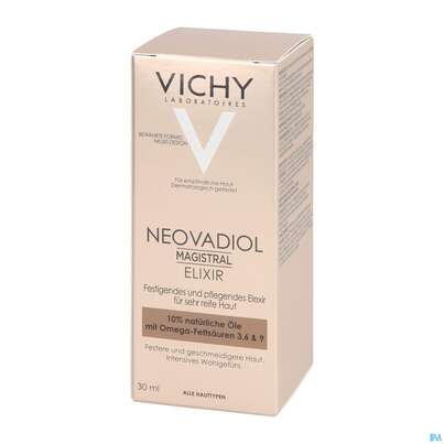 Sie sehen eine Packung Vichy Neovadiol Magistral/elixir Pflege-oel-konzentrat 30ml, Produktbild: 03 Vichy Neovadiol Magistral/elixir Pflege-oel-konzentrat 30ml, A-Nr.: 4933496 - 03