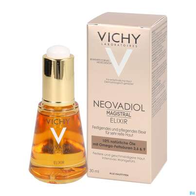 Sie sehen eine Packung Vichy Neovadiol Magistral/elixir Pflege-oel-konzentrat 30ml, Produktbild: 04 Vichy Neovadiol Magistral/elixir Pflege-oel-konzentrat 30ml, A-Nr.: 4933496 - 04