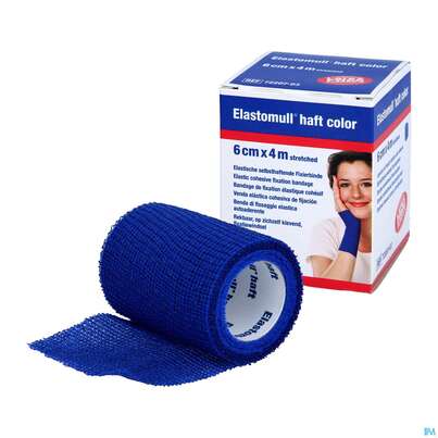 Elastische Binden Elastomull/haft/color Blau 4mx 6cm 1st, A-Nr.: 5427080 - 04