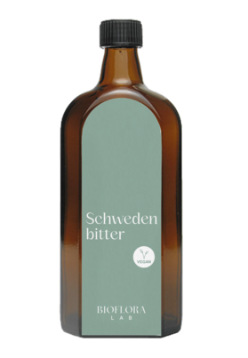 Sie sehen eine Packung Bioflora Lab Schwedenbitter 32 Kräuter, Produktbild: 01 Bioflora Lab Schwedenbitter 32 Kräuter, A-Nr.: 2029568 - 01
