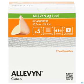 Wundauflagen Allevyn Ag Heel 10,5x 13,5cm 5st, A-Nr.: 3282097 - 01