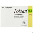 Folsan Tabl 0,4mg 100st, A-Nr.: 2423259 - 01