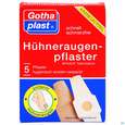 Sie sehen eine Packung Huehneraugen Pflaster Cornplast 2x 6cm 5st, Produktbild: 01 Huehneraugen Pflaster Cornplast 2x 6cm 5st, A-Nr.: 2489347 - 01