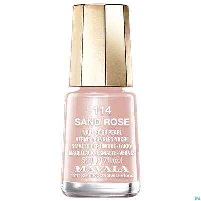 Sie sehen eine Packung Mavala Nagellacke 114 Sand Rose 5ml, Produktbild: 02 Mavala Nagellacke 114 Sand Rose 5ml, A-Nr.: 4197324 - 02