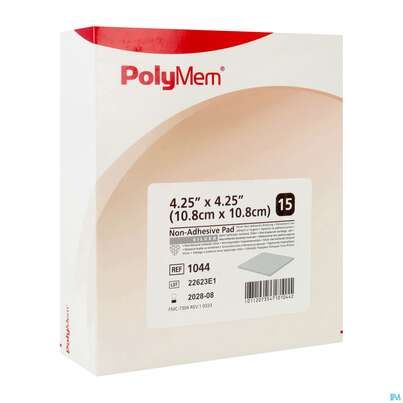 Wundauflagen Polymem Non/adhesive Silver 10,8x 10,8cm Nr 1044 15st, A-Nr.: 3042602 - 02