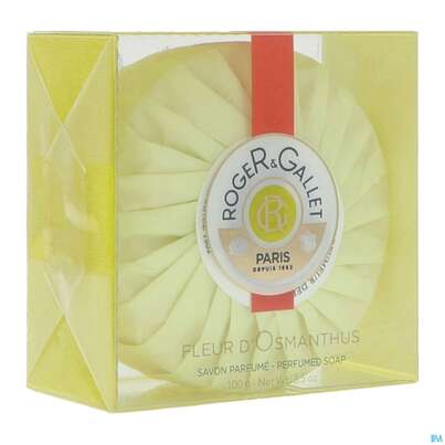 Sie sehen eine Packung Roger&gallet Fleur D'osmanthus Parfümierte Seife 100g, Produktbild: 01 Roger&gallet Fleur D'osmanthus Parfümierte Seife 100g, A-Nr.: 4405685 - 01