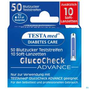 Diagnostika U.zubehoer Testamed Advance Blutzuckerteststreifen +10 Lanzetten 50st, A-Nr.: 5441157 - 01