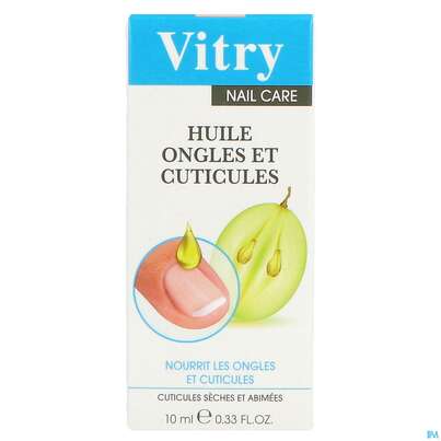 Sie sehen eine Packung Vitry Nagel-und Nagelhautöl 10ml, Produktbild: 01 Vitry Nagel-und Nagelhautöl 10ml, A-Nr.: 4628209 - 01
