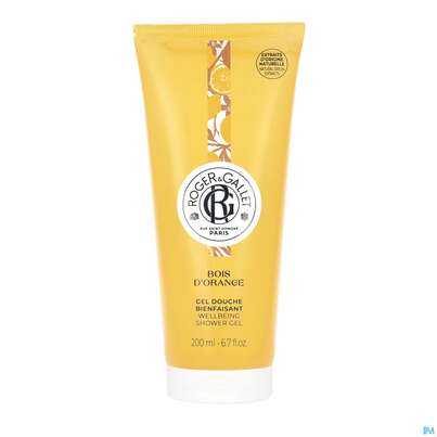 Sie sehen eine Packung Roger & Gallet Bois D Orange/orangenholz Showergel 200ml, Produktbild: 01 Roger & Gallet Bois D Orange/orangenholz Showergel 200ml, A-Nr.: 5669736 - 01