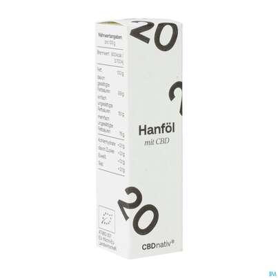 Sie sehen eine Packung Cbd Oel 20% Bio 2000mg Cbdnaiv 10ml, Produktbild: 02 Cbd Oel 20% Bio 2000mg Cbdnaiv 10ml, A-Nr.: 5599303 - 02
