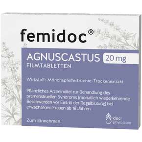 femidoc® AGNUSCASTUS 20 MG - FILMTABLETTEN, A-Nr.: 3921019 - 01