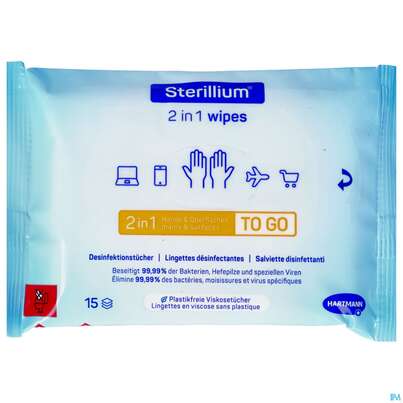 Desinfektionstuecher Sterillium -hartmann 2in1 Tuch 15st, A-Nr.: 5836111 - 01