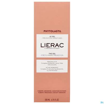 Sie sehen eine Packung Lierac Phytolastil/gel 2024 Stretch Marks Prevention Dehnungsstreifen 200ml, Produktbild: 02 Lierac Phytolastil/gel 2024 Stretch Marks Prevention Dehnungsstreifen 200ml, A-Nr.: 5849421 - 02