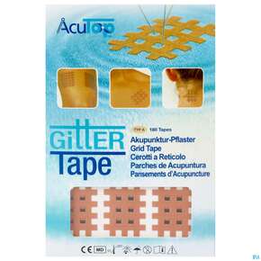 Tape Gittertape Triggertape Acutop Beige Type A 2,1x2,7cm 180st, A-Nr.: 4608307 - 01