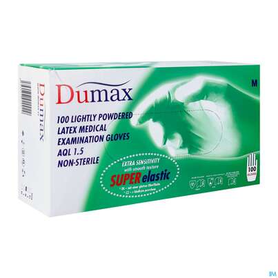 Untersuchungshandschuhe -dumax Latex Gepudert M 100st, A-Nr.: 2867967 - 02