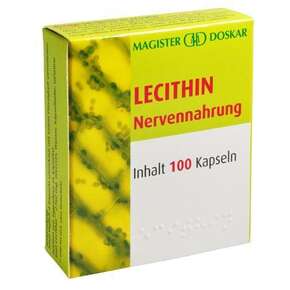 Sie sehen eine Packung Doskar Lecithin 100 Kapseln, Produktbild: 01 Doskar Lecithin 100 Kapseln, A-Nr.: 1545753 - 01