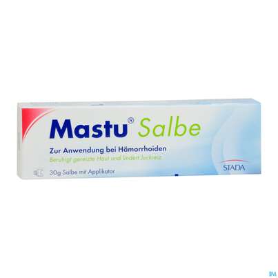 Sie sehen eine Packung Mastu Salbe +haemorrhoiden 30g, Produktbild: 03 Mastu Salbe +haemorrhoiden 30g, A-Nr.: 5646913 - 03