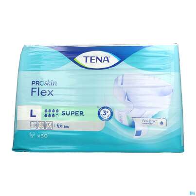 Sie sehen eine Packung Inkontinenz Tena Flex Super L 724330 30st, Produktbild: 03 Inkontinenz Tena Flex Super L 724330 30st, A-Nr.: 3393365 - 03
