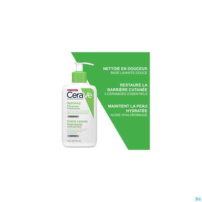 Sie sehen eine Packung Cerave Feuchtigkeitsspendende Reinigungslotion 236ml, Produktbild: 11 Cerave Feuchtigkeitsspendende Reinigungslotion 236ml, A-Nr.: 4802073 - 11