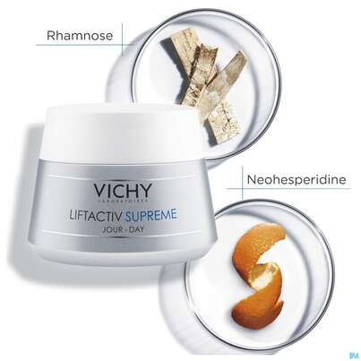 Sie sehen eine Packung Vichy Liftactiv/supreme Trockene Haut 50ml, Produktbild: 05 Vichy Liftactiv/supreme Trockene Haut 50ml, A-Nr.: 4261453 - 05