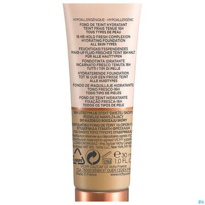 Sie sehen eine Packung Vichy Mineralblend Fluid 12 Sienna 30ml, Produktbild: 14 Vichy Mineralblend Fluid 12 Sienna 30ml, A-Nr.: 5045243 - 14