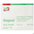 Sie sehen eine Packung Wundauflagen Stepcel/gazelin Unsteril Gr 4 100st, Produktbild: 01 Wundauflagen Stepcel/gazelin Unsteril Gr 4 100st, A-Nr.: 3854116 - 01