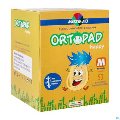 Augenokklusionspflaster Ortopad Happy Medium 50st, A-Nr.: 4099662 - 02