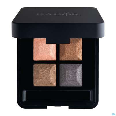 Sie sehen eine Packung Babor Eye Shadow Quattro 02 Smokey 60810 4g, Produktbild: 02 Babor Eye Shadow Quattro 02 Smokey 60810 4g, A-Nr.: 5580545 - 02