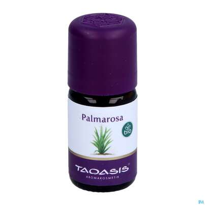 Sie sehen eine Packung Aetherische Oele Taoasis Bio Palmarosa 5ml, Produktbild: 03 Aetherische Oele Taoasis Bio Palmarosa 5ml, A-Nr.: 3496450 - 03