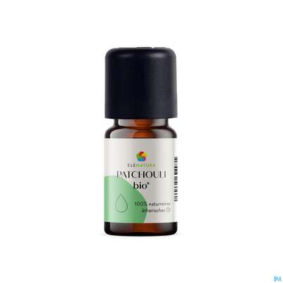 Sie sehen eine Packung Aetherische Oele Elenatura Bio Patchouli 5ml, Produktbild: 01 Aetherische Oele Elenatura Bio Patchouli 5ml, A-Nr.: 5430751 - 01
