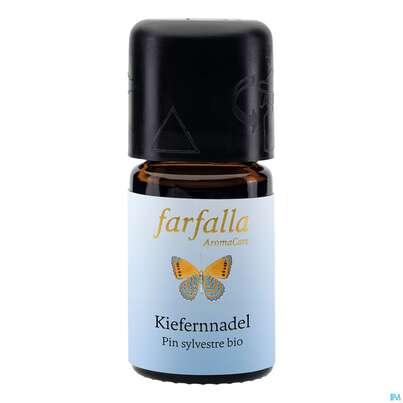 Sie sehen eine Packung Aetherische Oele Farfalla Bio Grand Cru Kiefernnadel 5ml, Produktbild: 02 Aetherische Oele Farfalla Bio Grand Cru Kiefernnadel 5ml, A-Nr.: 4866512 - 02