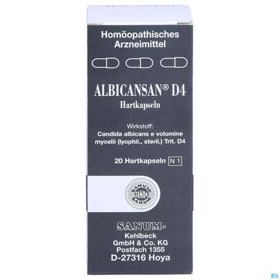 Albicansan D 4 Kapseln 20st, A-Nr.: 2388936 - 01