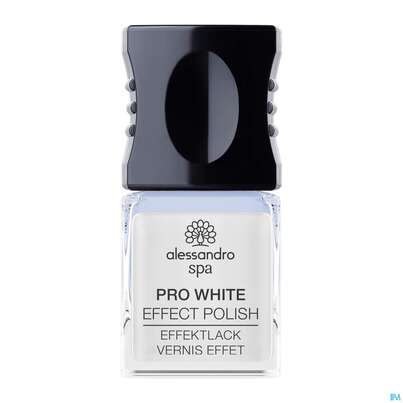 Sie sehen eine Packung Alessandro Nagellack Pro White Lack 10ml, Produktbild: 05 Alessandro Nagellack Pro White Lack 10ml, A-Nr.: 5178122 - 05