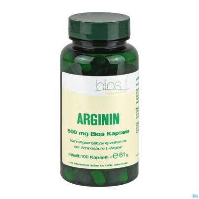 Bios Arginin 500mg 100 Kapseln, A-Nr.: 3890690 - 02