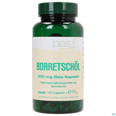 Bios Borretschöl 500mg 100 Kapseln, A-Nr.: 3890804 - 01