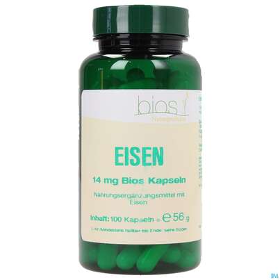 Bios Eisen 14mg 100 Kapseln, A-Nr.: 3891100 - 01