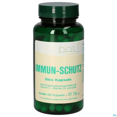 Sie sehen eine Packung Bios Immun Schutz 100 Kapseln, Produktbild: 02 Bios Immun Schutz 100 Kapseln, A-Nr.: 5155842 - 02